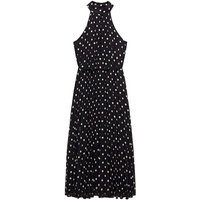 Mango Adela Polka Dot Pleated Midi Dress Black - Mango - Size: 22 | JD Williams (UK)