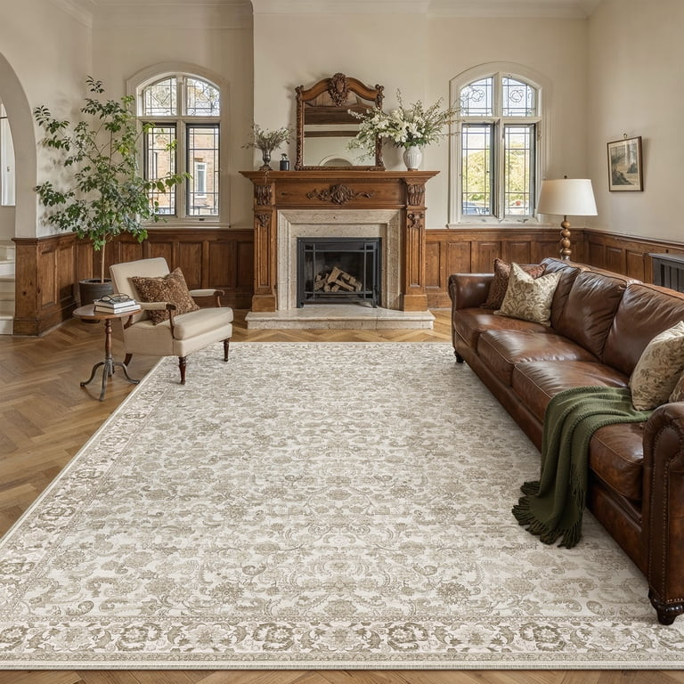 BERTHMEER 9'x12' Large Area Rugs for Living Room Bedroom Dining Room Office Oriental Floral Vinta... | Walmart (US)