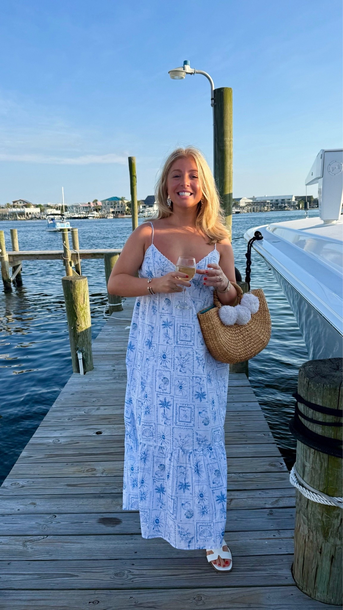 Blue ane white ocean print dress for summer! Fits TTS wearing a small Under $100

#LTKTravel #LTKMidsize #LTKSeasonal