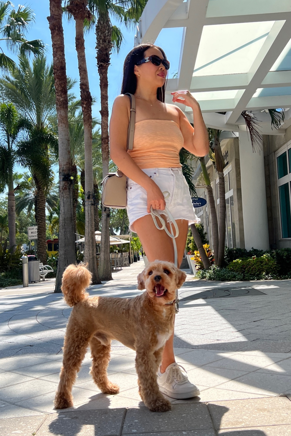 Free People Tube Top (medium)
Agolde Parker Shorts (size 26)
Loewe Puzzle small
Celine Sneakers (went 1/2 size down from my usual shoe size)
Chanel Sunglasses 