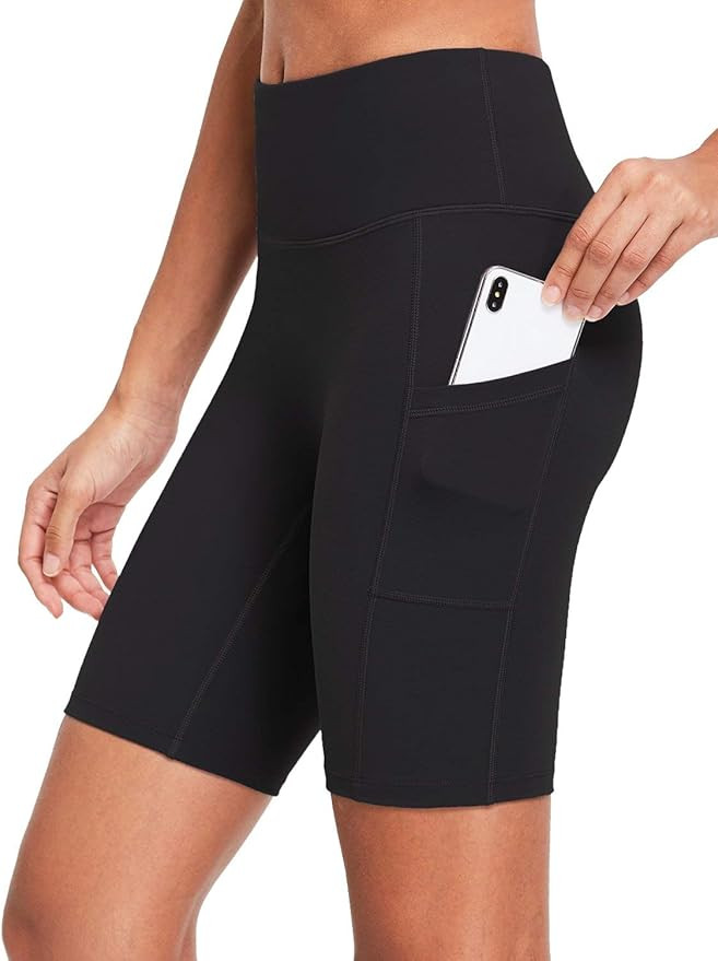 BALEAF Women's 8"/ 7"/ 5" High Waist Biker Shorts Yoga Workout Running Compression Exercise Short... | Amazon (US)