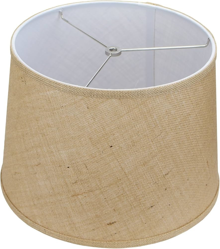 FenchelShades.com 12" Top Diameter x 14" Bottom Diameter 10" Slant Height Fabric Barrel Lampshade... | Amazon (US)