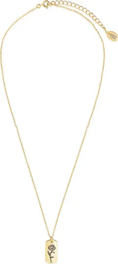 Birth Flower Pendant Necklace | Nordstrom
