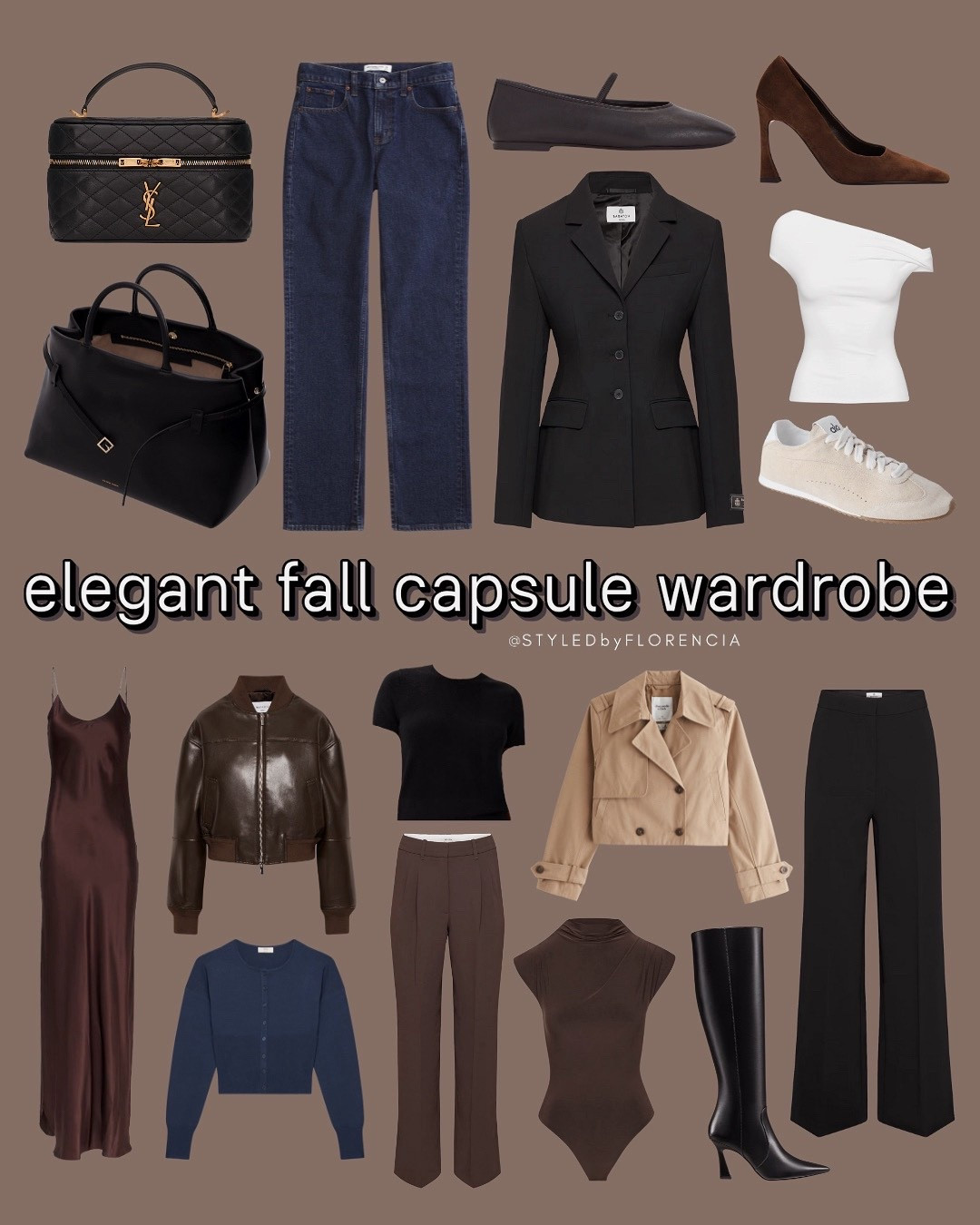 Elegant fall capsule wardrobe🍂🤎

Your guide to effortless fall style🖤 Classic tones like camel, chocolate brown, navy, and black keep everything timeless and elegant✨ From tailored trousers and blazers for the office👩🏻‍💻 to silk slips for night out🥂 and cozy knits for casual days☕️, this capsule has you covered.

#LTKFindsUnder50 #LTKSeasonal #LTKFindsUnder100