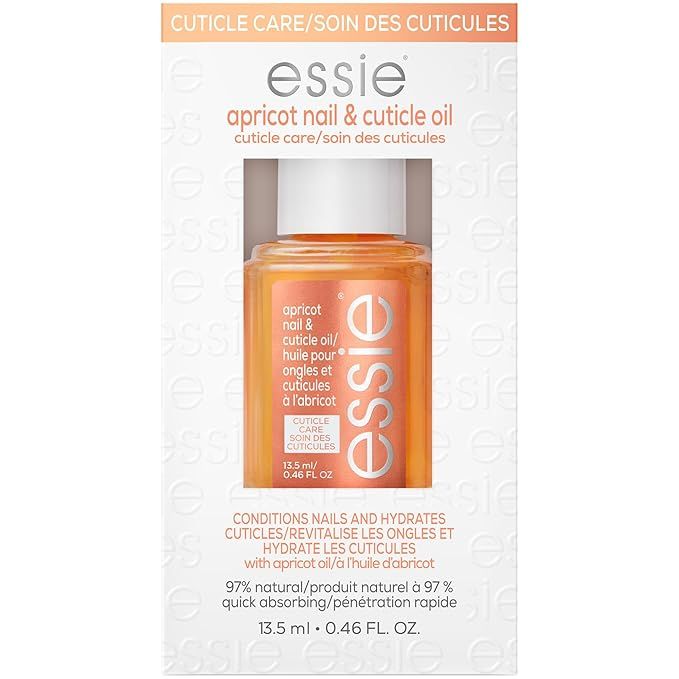 essie Nail Care, 8-Free Vegan, Apricot Nail and Cuticle Oil, softened and nourished cuticles, 0.4... | Amazon (US)