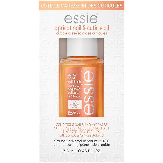essie Nail Care, 8-Free Vegan, Apricot Nail and Cuticle Oil, softened and nourished cuticles, 0.4... | Amazon (US)