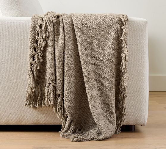 Dreamy Handwoven Fringe Throw | Pottery Barn (US)