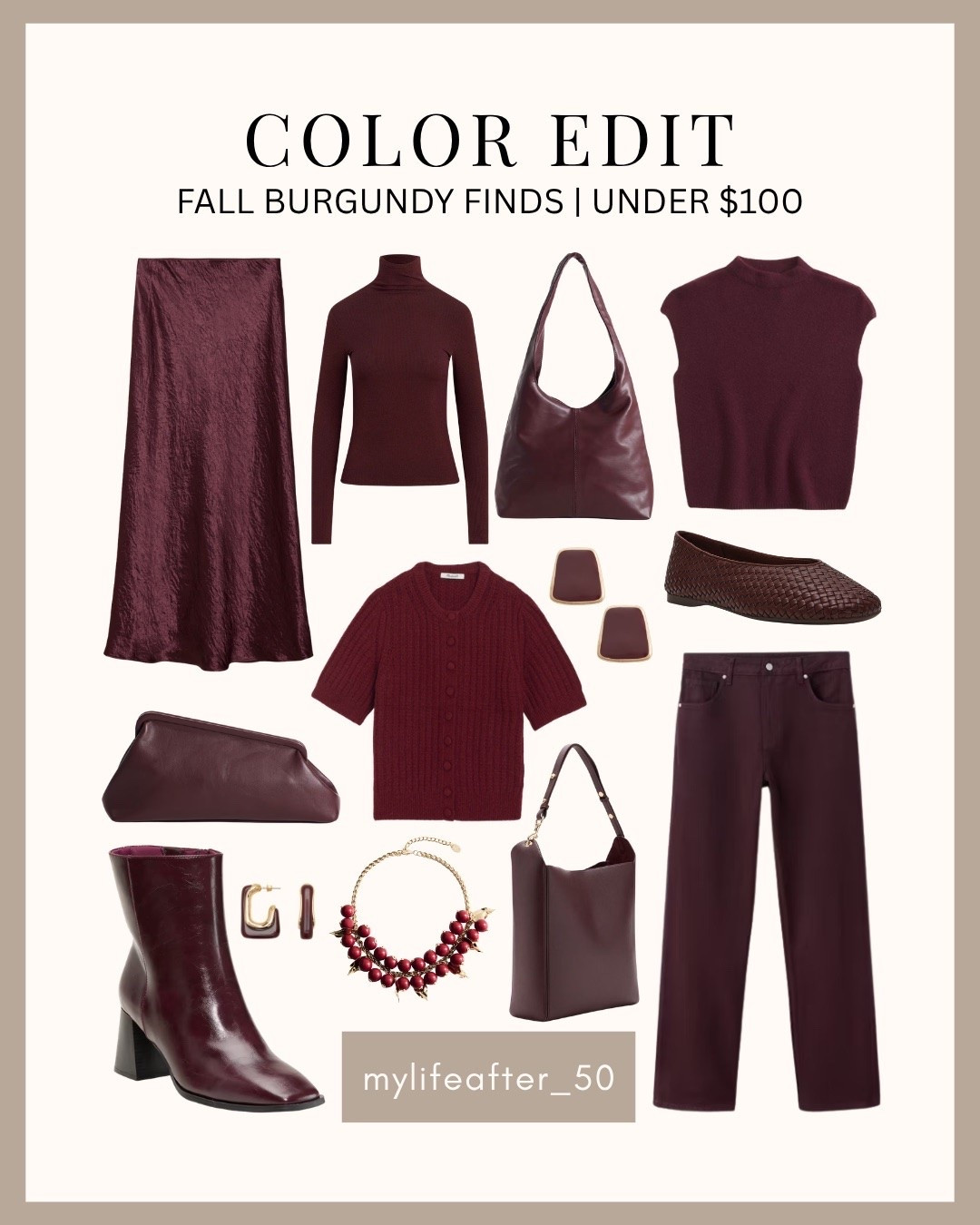 Burgundy is having a moment this fall. 

I rounded up some of my favorite burgundy finds — all under $100. Such an easy way to bring a little color into your fall wardrobe without going overboard. 

Save this one for your next fall shopping day!

#LTKSeasonal #LTKOver40 #LTKootd