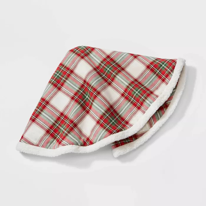 48" Plaid Christmas Tree Skirt Red and Green - Wondershop™ | Target
