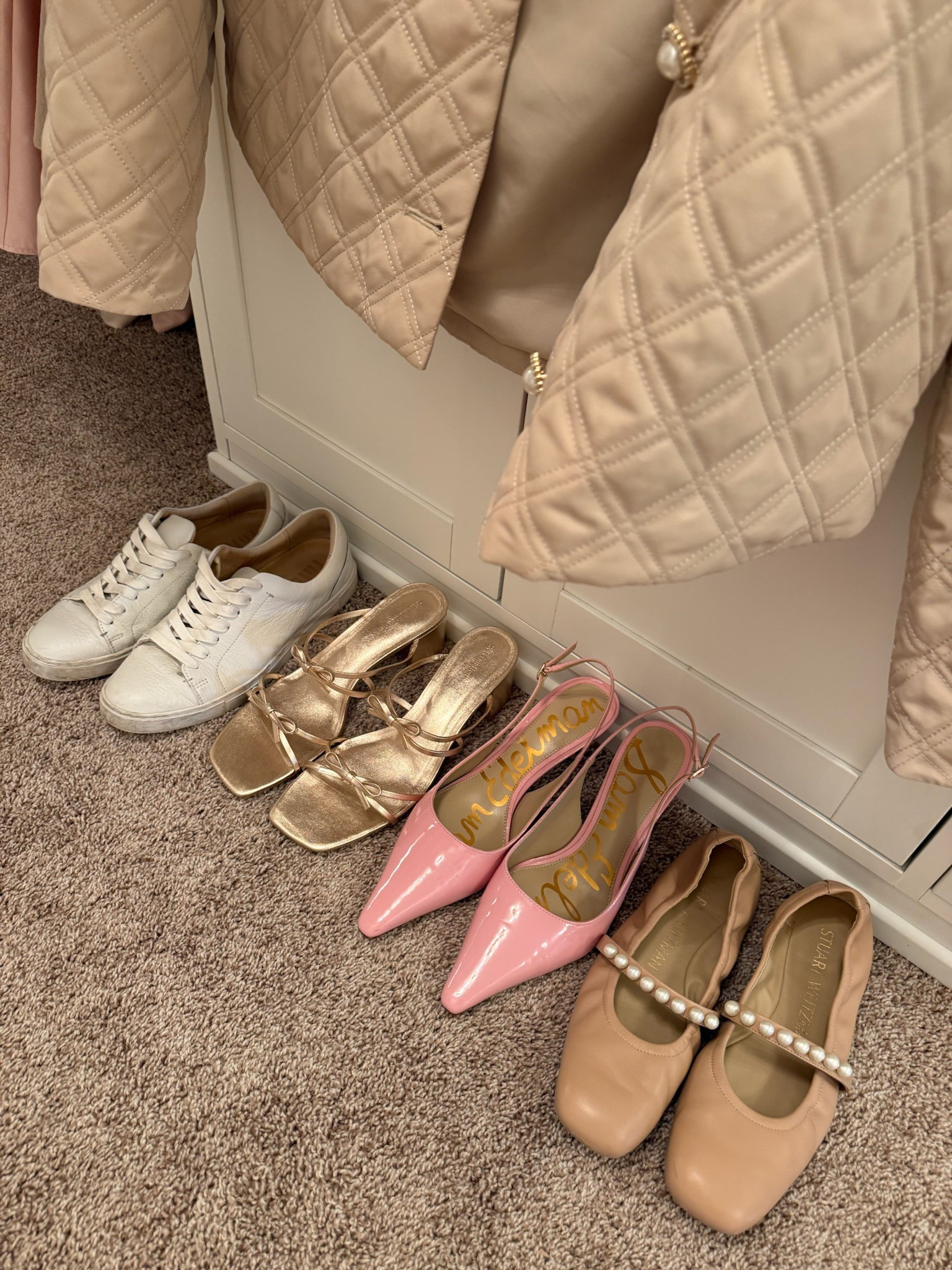 Spring shoes I took to New York! Ballet flats // slingbacks // dressy sandals // white sneakers // neutral shoes 

#LTKShoeCrush #LTKSeasonal