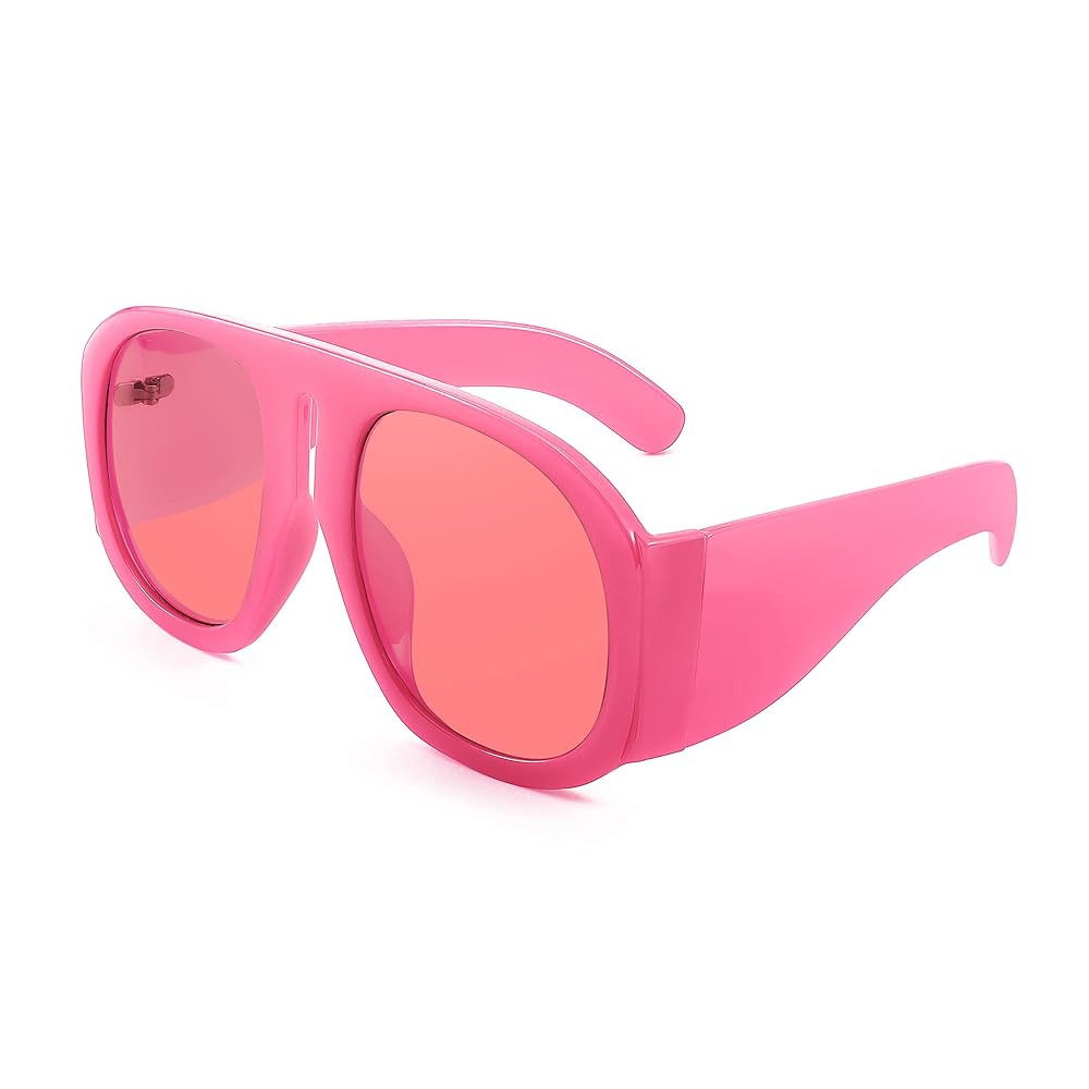 FEISEDY Retro Trendy Avaitor Sunglasses for Women Men Oversized Vintage 70s 80s Sunglasses Flat T... | Amazon (US)