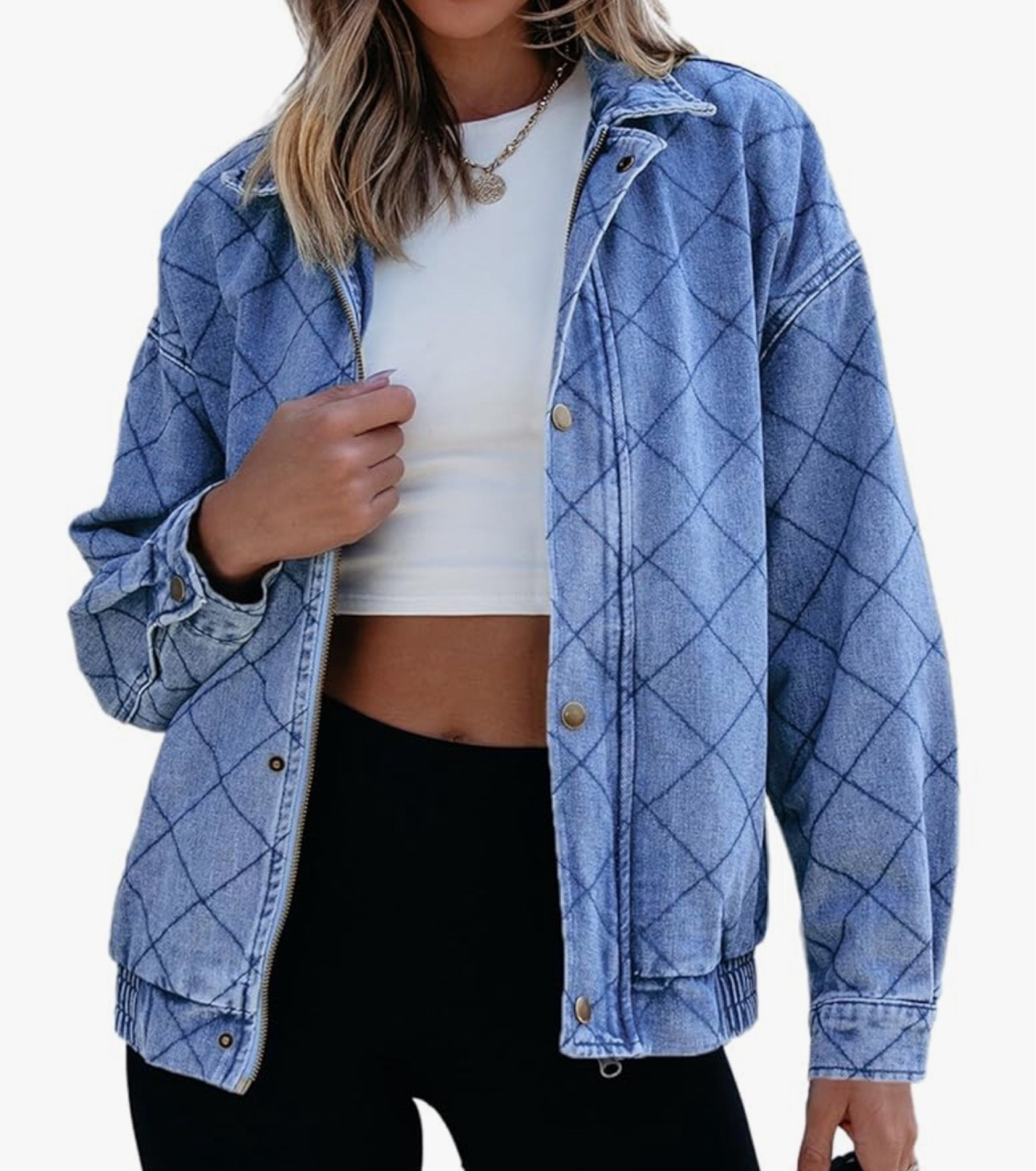 Sidefeel Women's Jean Jacket Long Sleeve Zimbaplatinum Overszied Denim Jackets Shacket Coat Fashion Spring Outfits. 
Nice and comfortable! 

#LTKSaleAlert #LTKFindsUnder50 #LTKTravel