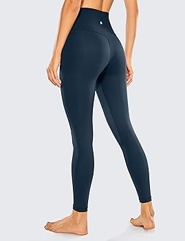 CRZ YOGA Women's Naked Feeling Yoga Pants 25 Inches - 7/8 High Waisted Workout Leggings | Amazon (US)
