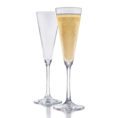 Libbey Vina Trumpet Champagne Flutes 6.5oz - Set of 6 | Target