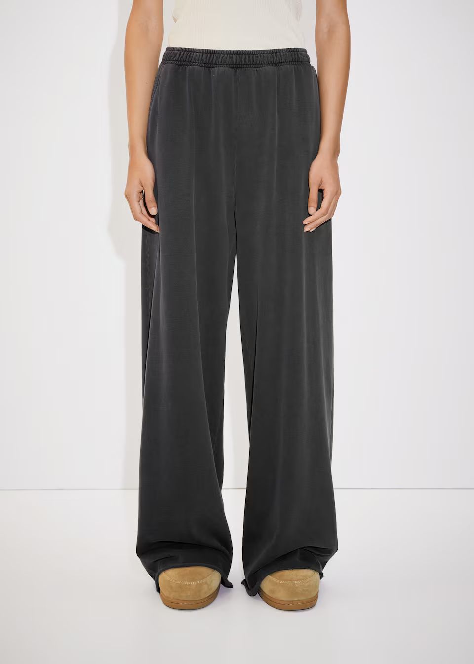 Cotton wideleg trousers -  Women | Mango USA | MANGO (US)