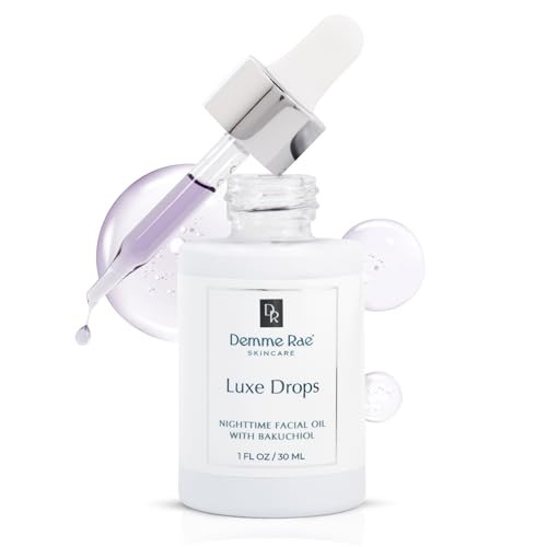 Luxe Drops Nighttime Facial Oil Moisturizer, Anti Aging Skin Care for Mature Skin with Bakuchiol ... | Amazon (US)