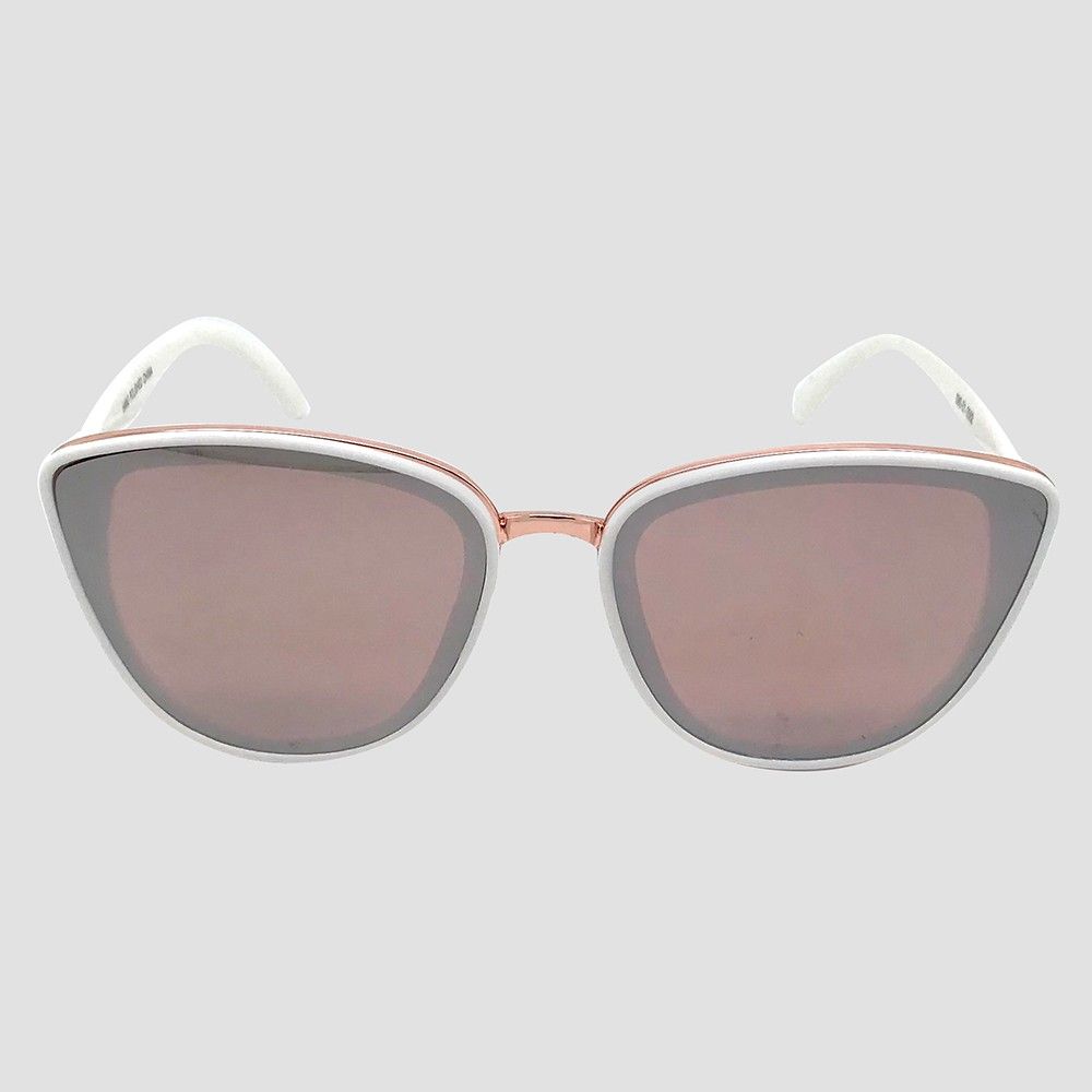 Women's Cateye Sunglasses - A New Day White, Size: Small | Target