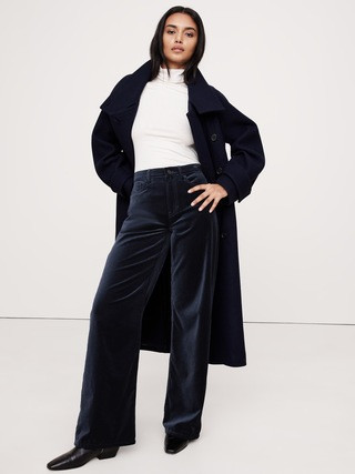 The Icon Classic Wide-Leg Velvet Pant | Banana Republic (US)