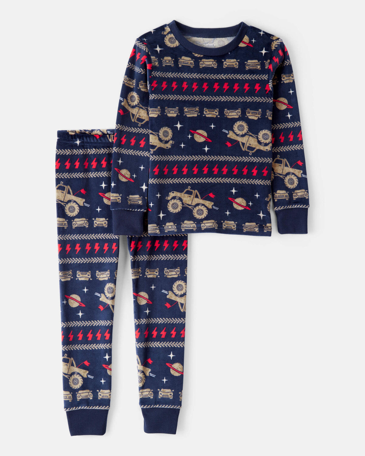 Toddler Boy Monster Truck DreamPlush Snug Fit 2-Piece Pajamas | Carter's Inc