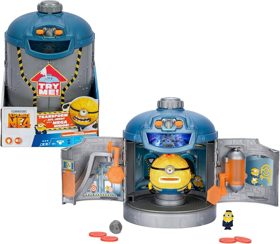 Minions Despicable Me 4 - Mega Transformation Chamber | Transform AVL Jerry Into Mega Jerry | Cha... | Amazon (US)
