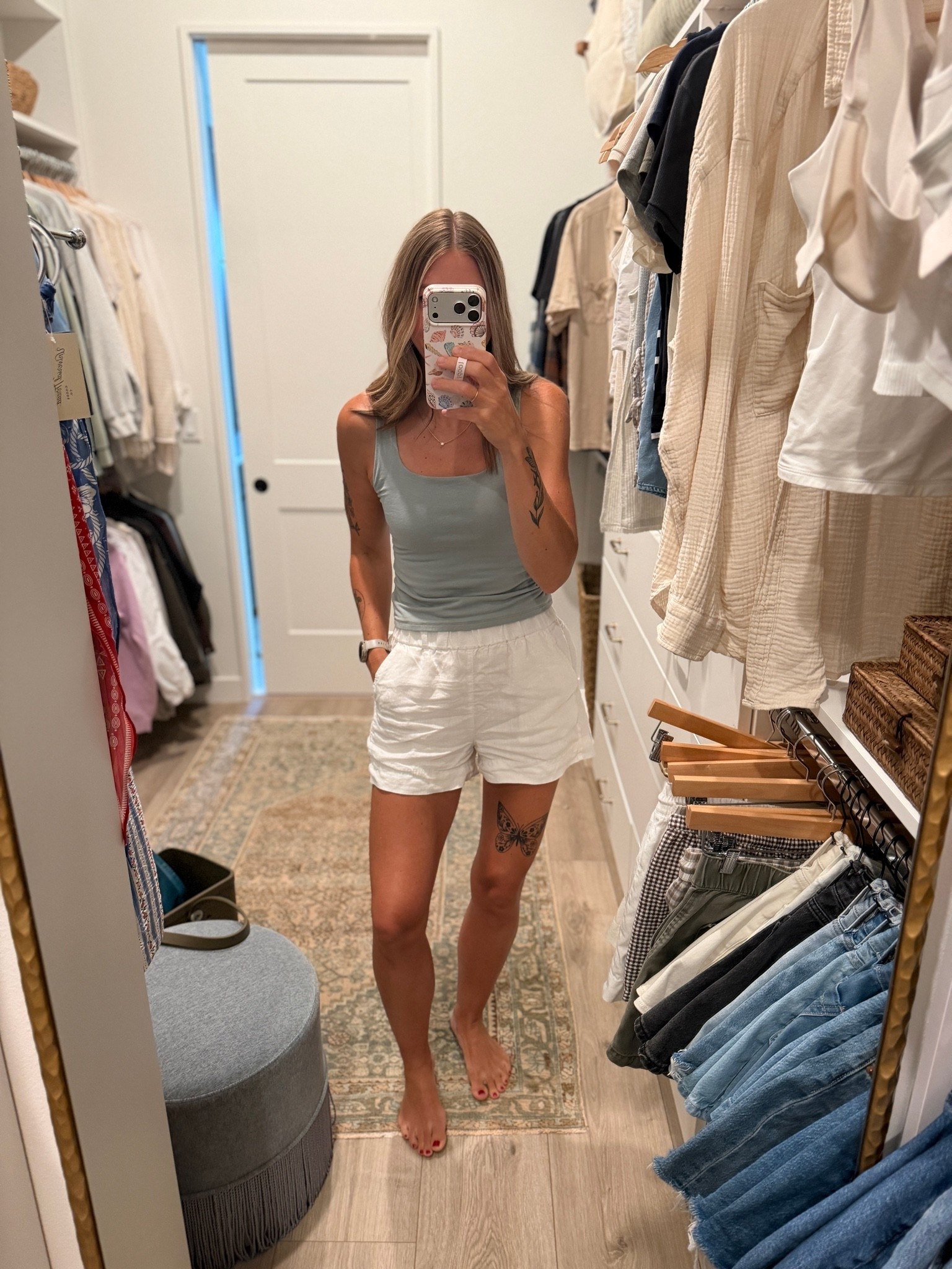 My fav linen shorts are on sale! I just ordered 4 more colors 🫣 They run big so I sized down to an XS. Paired with one of my fav tanks (this color is from last summer).

#LTKSaleAlert #LTKootd #LTKmomlife