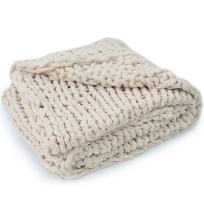 Cheer Collection Chunky Cable Knit Throw Blanket - 50" x 60" | Target