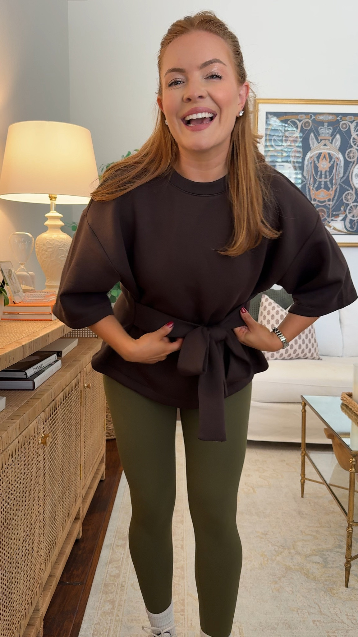 Wearing small in the top and medium in the leggings

A tie-waist top instantly elevates a basic leggings outfit — polished enough for school drop-off, comfortable enough for everything after. This is my go-to busy mom outfit when I have zero time to get ready.

#LTKFinds #LTKFashion #MomStyle