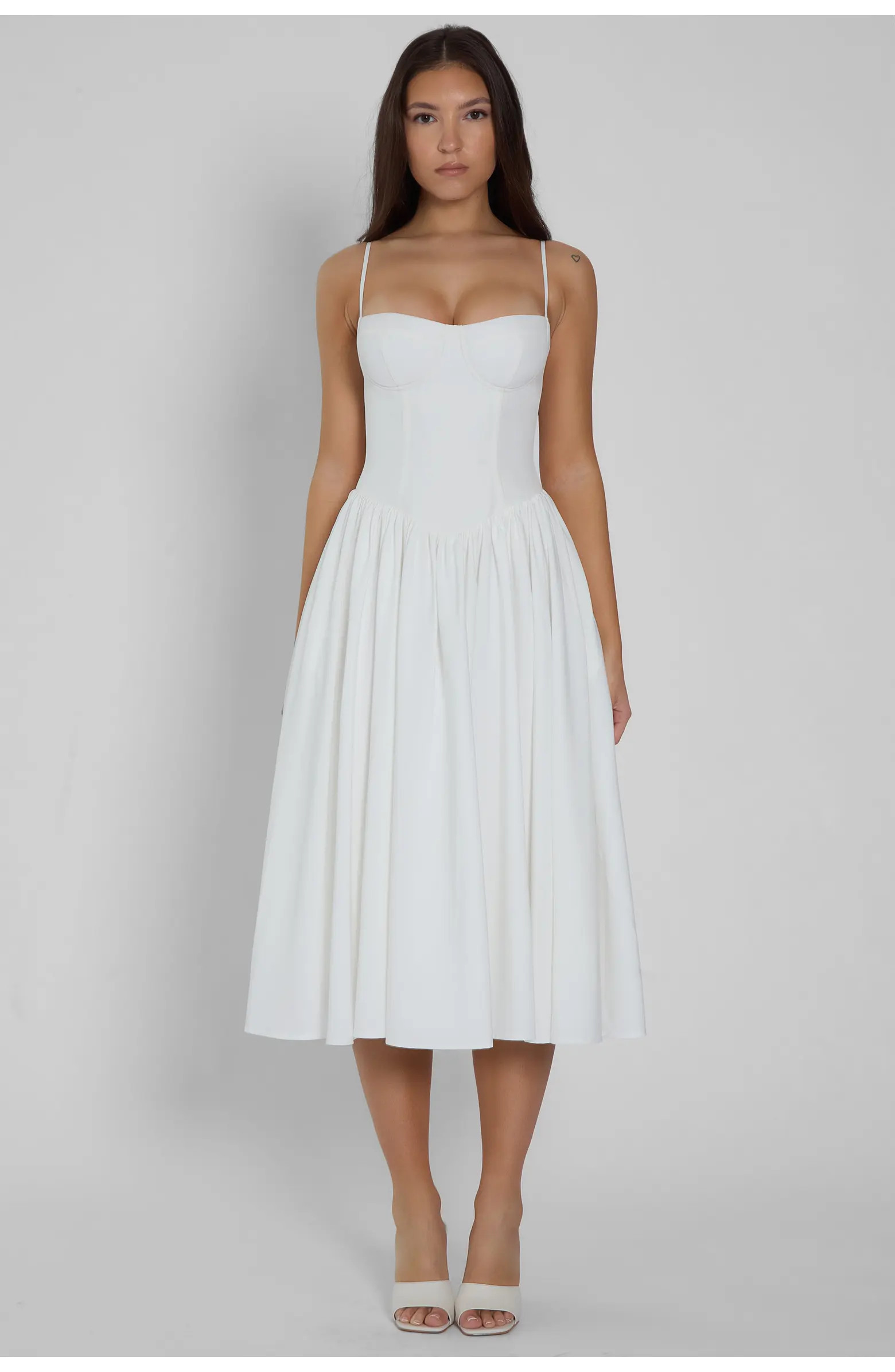 Ballerina Bustier Midi Dress | Nordstrom