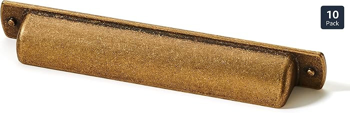 khtumeware 10 Pack 5"(128mm) Vintage Drawer Pulls Antique Brass Cabinet Bin Cup Pulls Kitchen Har... | Amazon (US)