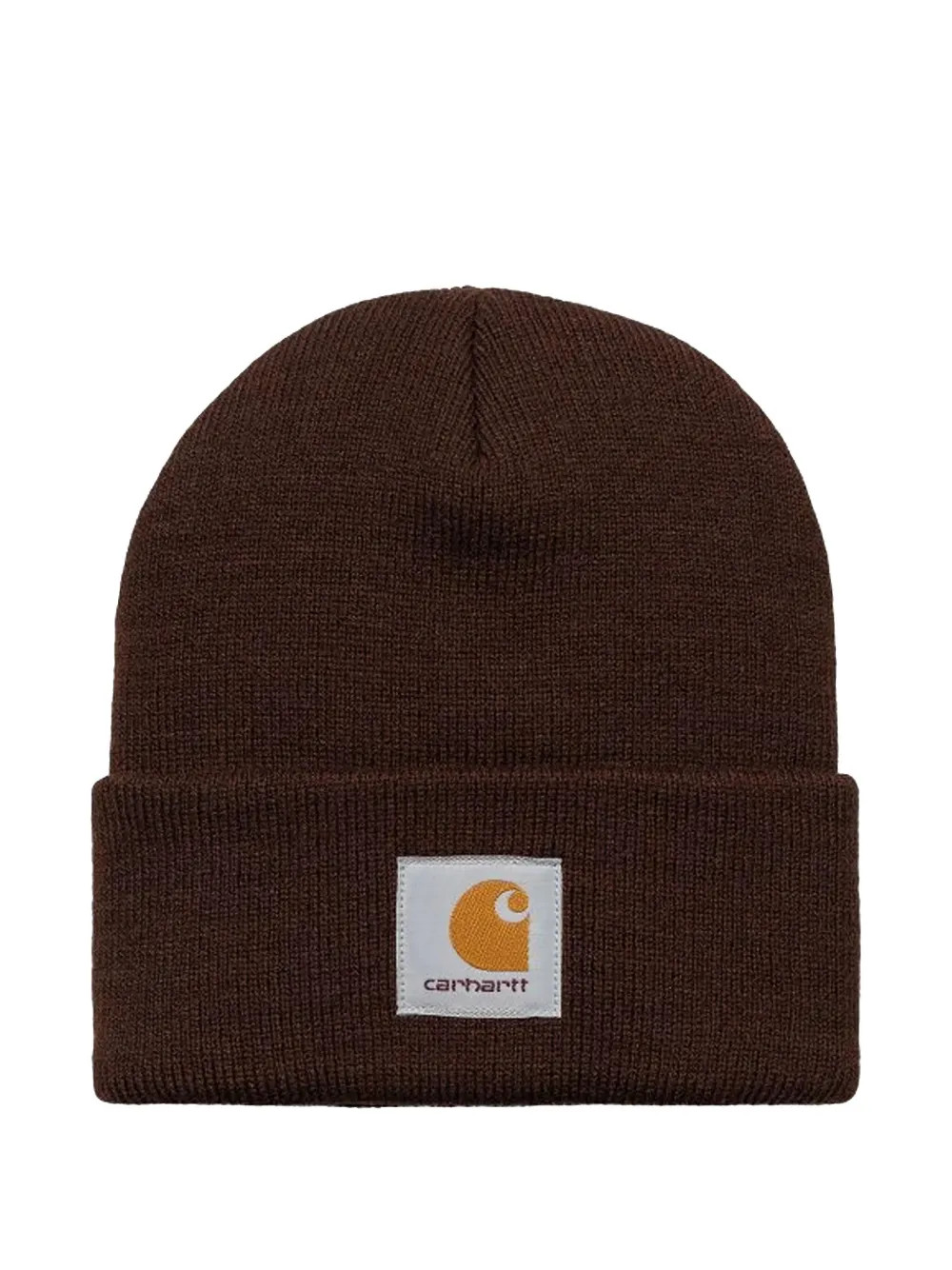 Carhartt WIP Short Watch logo-patch Beanie Hat | Brown | FARFETCH | Farfetch Global
