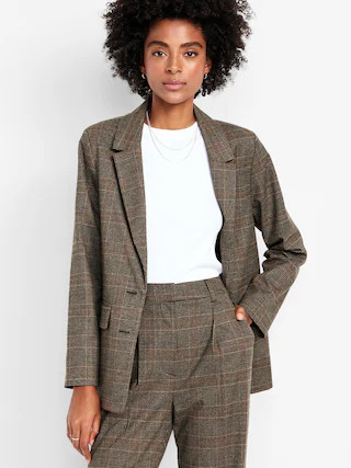 Relaxed Twill Blazer | Old Navy (CA)