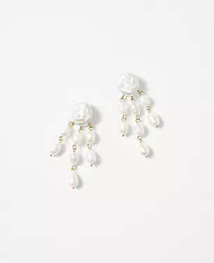 Freshwater Pearl Cluster Dangle Earrings | Ann Taylor (US)