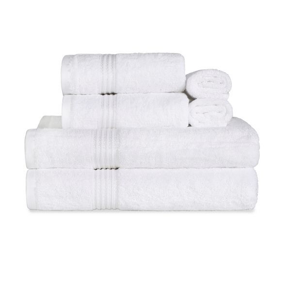 Warm and Absorbent Cotton Assorted 6-Piece Towel Set - Blue Nile Mills | Target