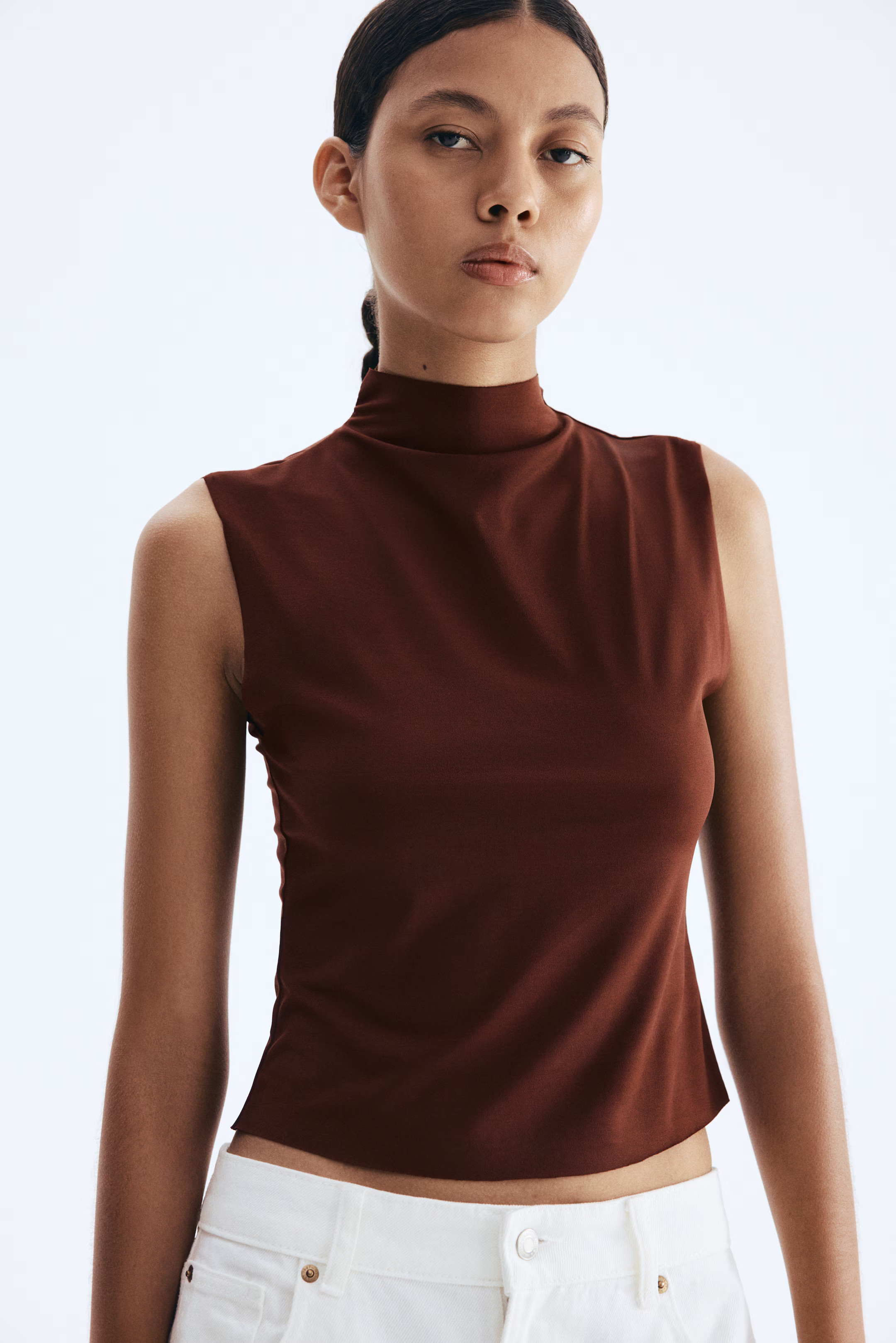 Sleeveless Mock Turtleneck Top | H&M (US + CA)