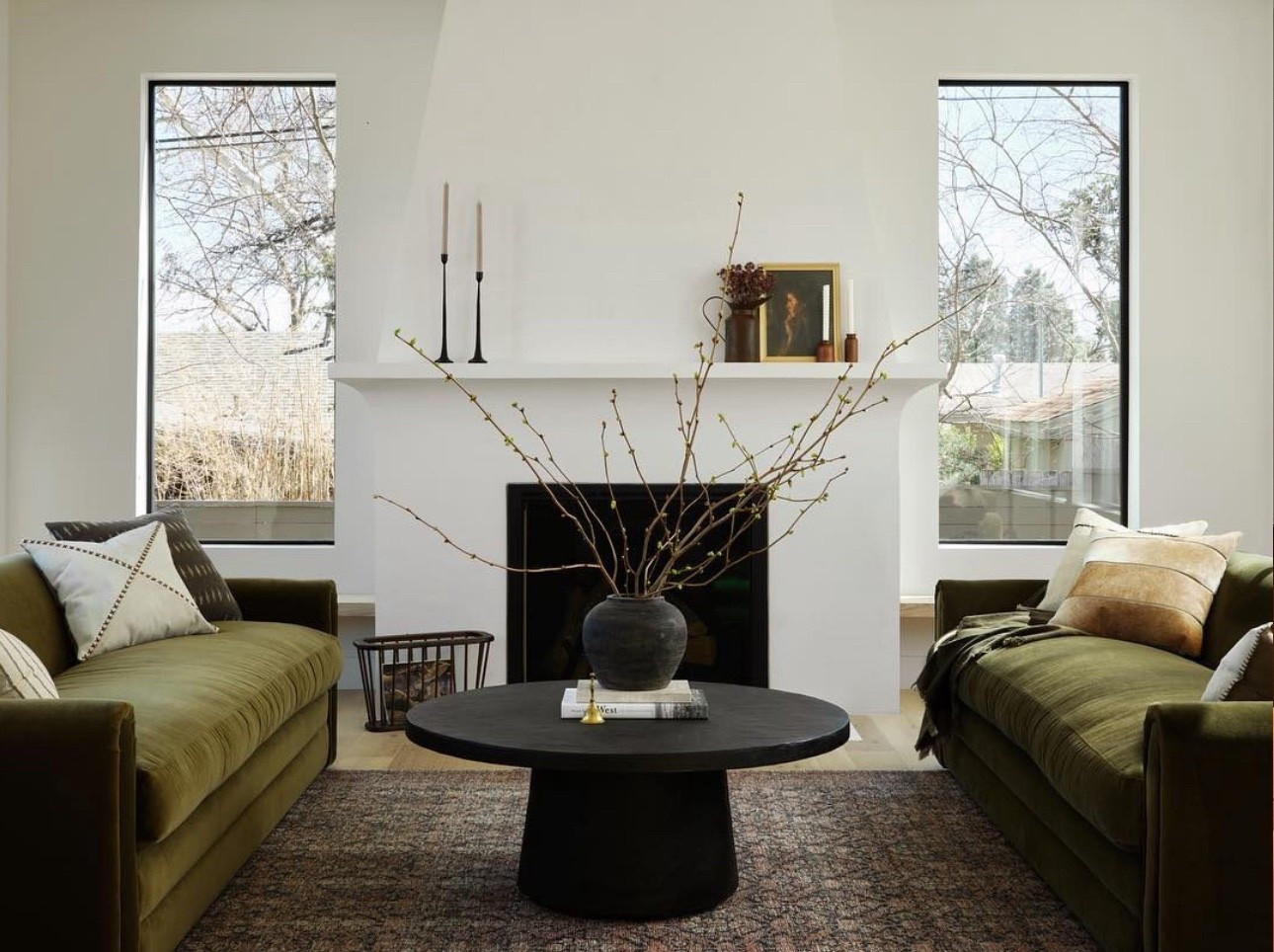 Willy Charcoal Concrete 44" Round Pedestal Coffee Table by Leanne Ford. #ltkcoffeetable

#LTKFallSale #LTKHome