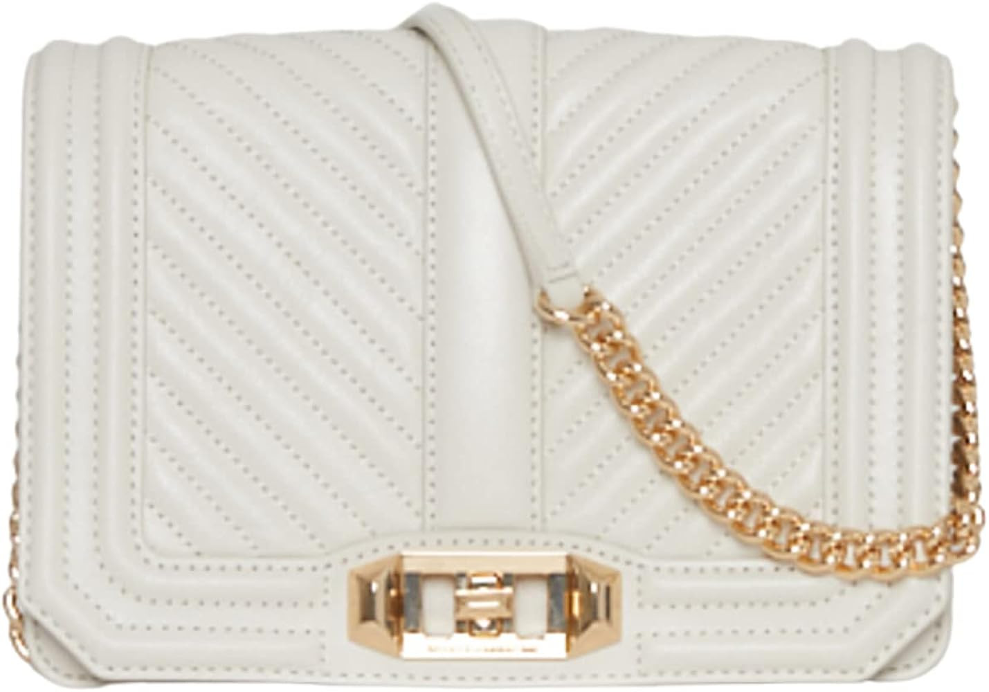 Rebecca Minkoff Chevron Quilted Love Crossbody | Amazon (US)