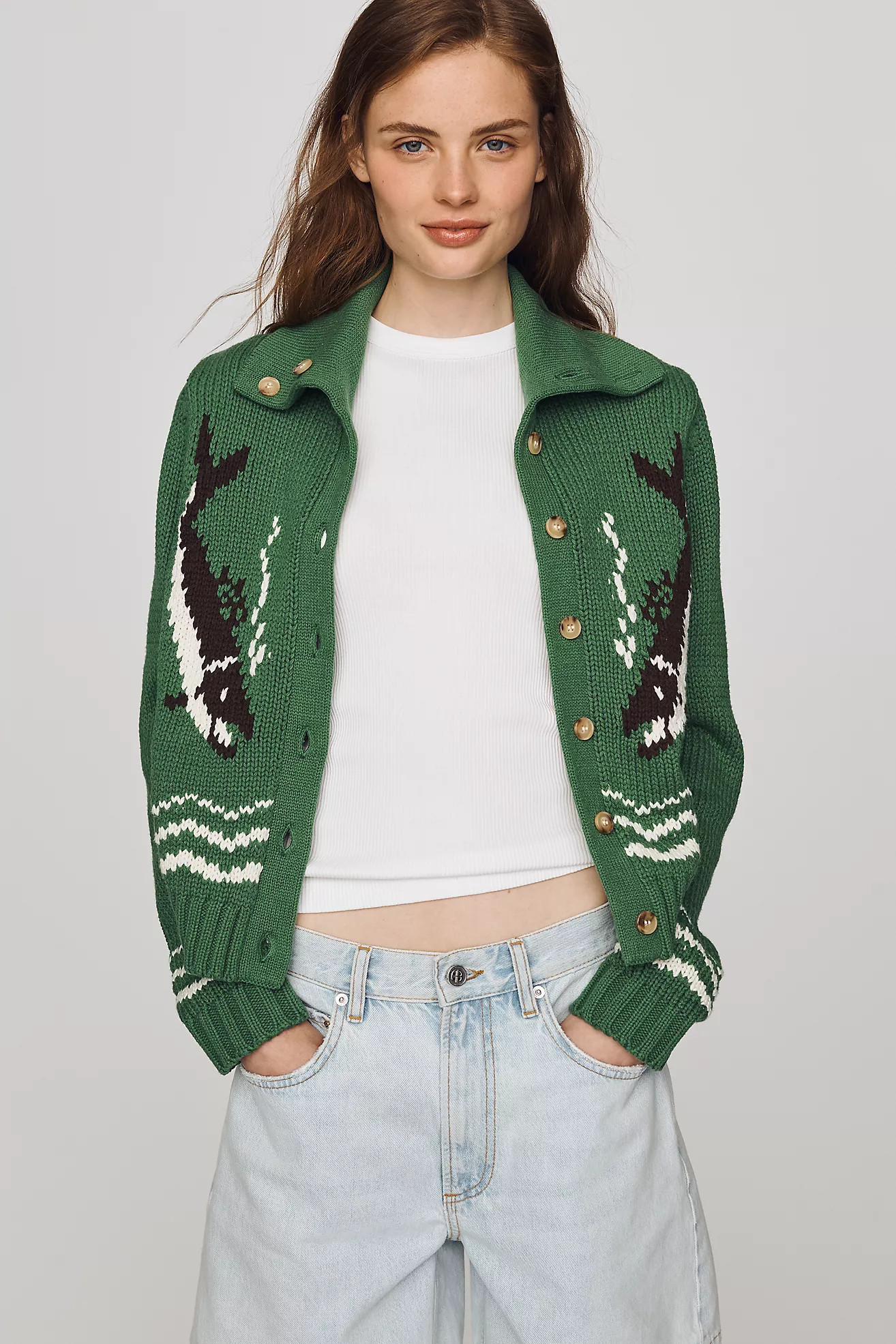 The GREAT. The Bass Cardigan Sweater | Anthropologie (US)