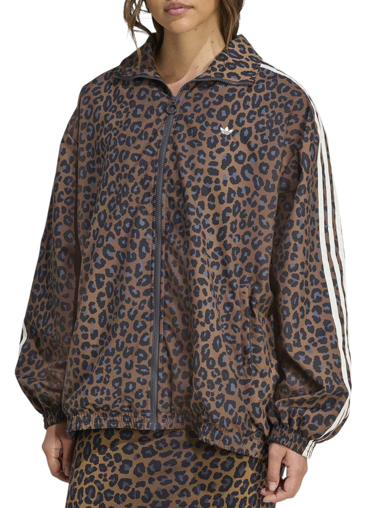 adidas Originals Women's Firebird Oversized Tracktop, Large, Animal | DICK'S Sporting Goods
