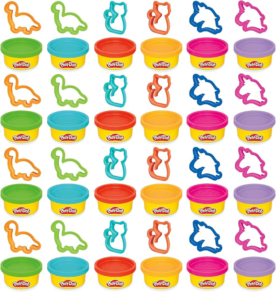 Play-Doh Party Favor Pack, Bulk 24 Pack of Modeling Compound with Cutters, Non-Candy Treat Bag Fi... | Amazon (US)