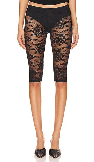 x REVOLVE Perla Pedal Pushers in Black | Revolve Clothing (Global)