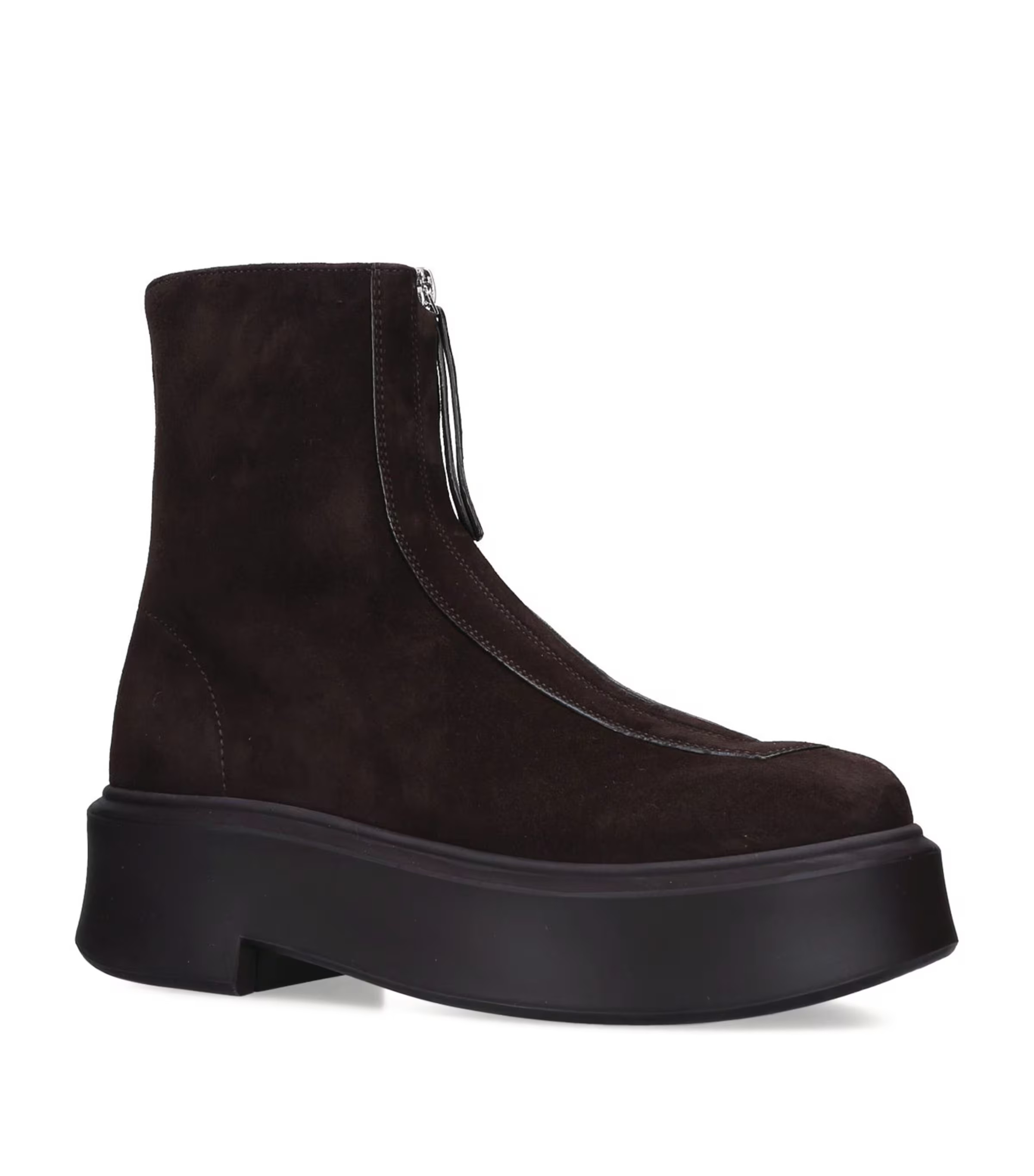 Brown Zipped Suede Ankle Boots 50 | Harrods