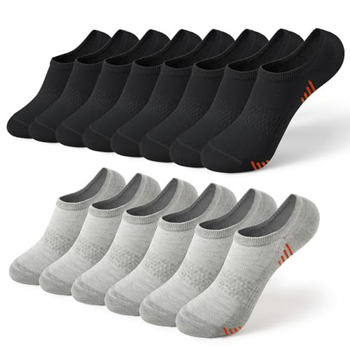 Honeysea No Show Socks Mens - Black Ankle Socks for Men Running Socks for Women No Show Socks Ankle Socks for Mens Socks Size 10-13 Black Socks for Women Fashion | Amazon (US)