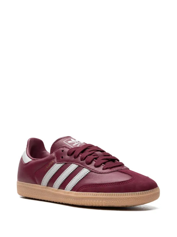 Adidas Samba OG "Burgundy" Sneakers | Red | FARFETCH | Farfetch Global