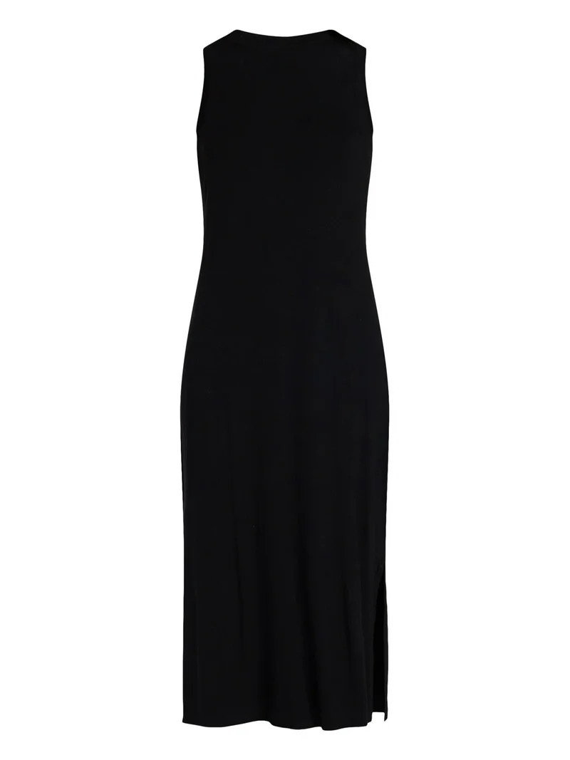 Time and Tru Women's Sleeveless Midi Column Dress, Sizes XS-XXXL | Walmart (US)
