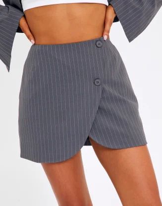 Pinstripe Mini Skirt | Glassons (AU & NZ)