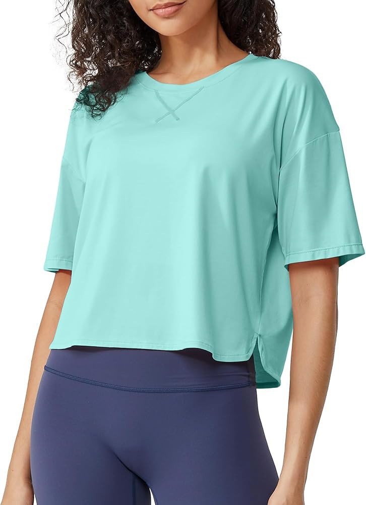 G4Free Lightweight Womens Workout Tops Loose Fit Short Sleeve Summer T Shirts Athletic Gym Tees B... | Amazon (US)