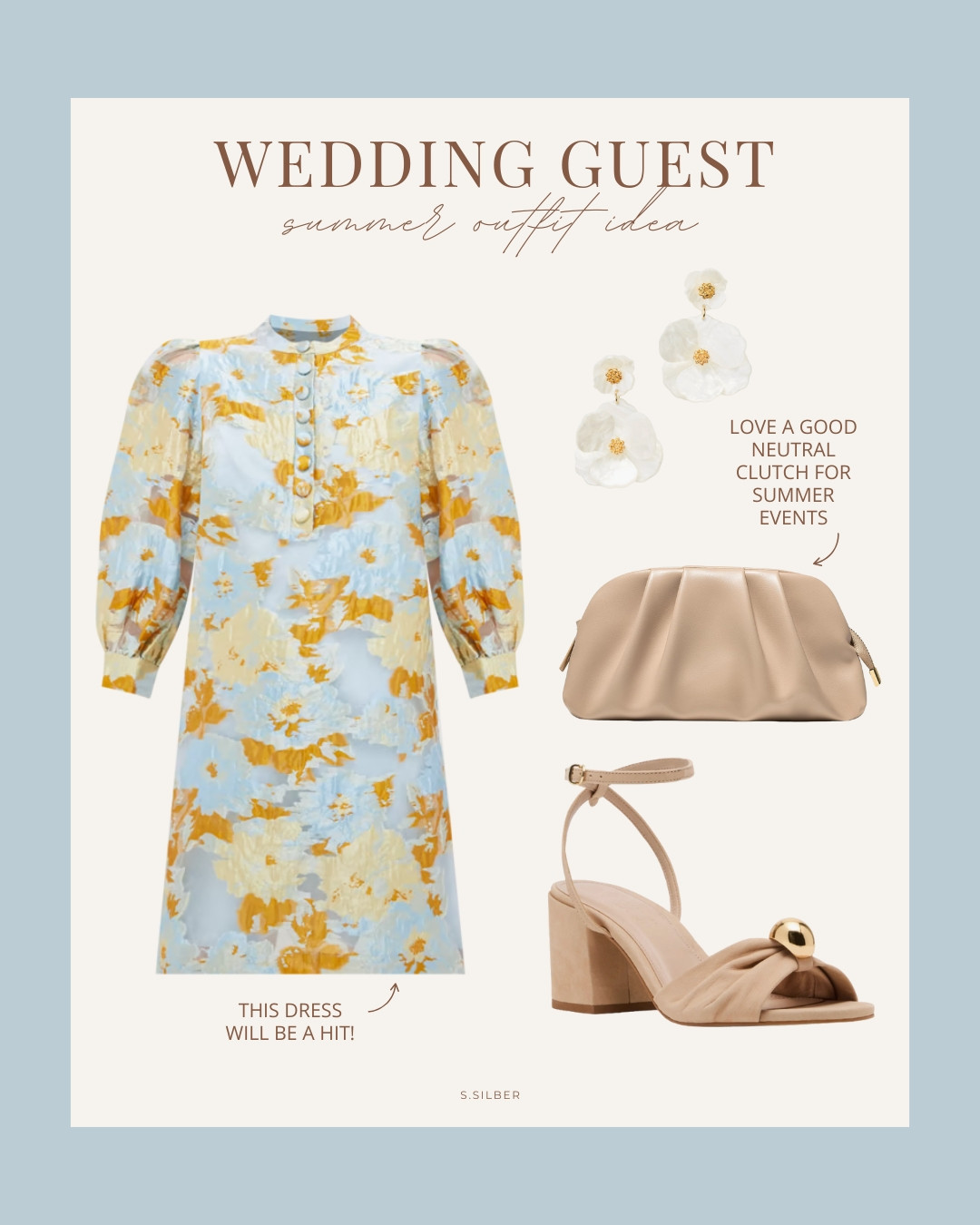 Be the best dressed wedding guest! This stunning dress is a perfect match for these new sandals I found at Nordstrom. Pair it with a neutral clutch for a polished look!

wedding guest dress, summer dress, Tuckernuck, Amazon, Nordstrom, Stefana Silber  

 #LTKSummerEdit #LTKSeasonal #LTKOver40