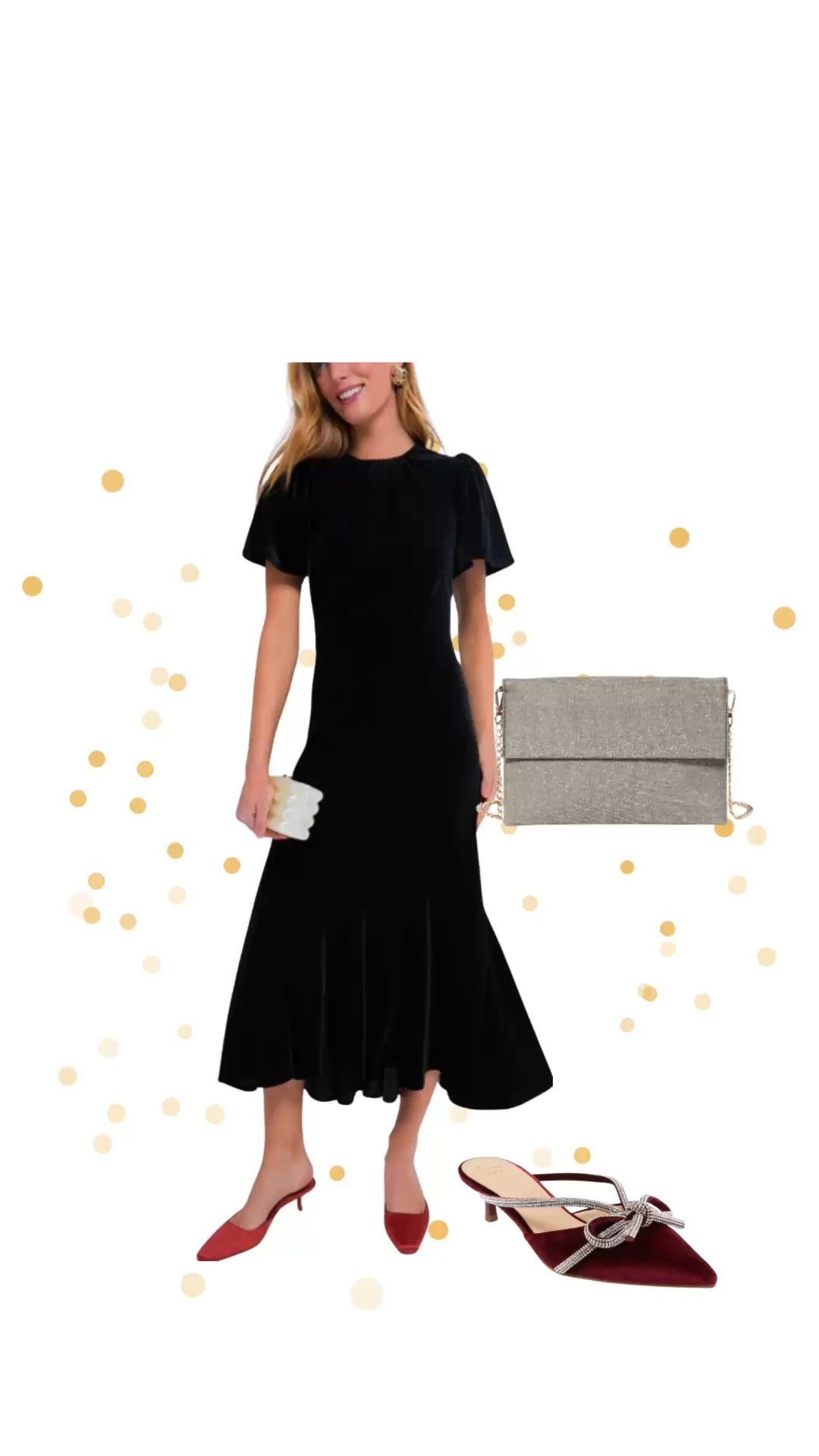 Holiday outfit, velvet dress, sparkly shoes, sparkly purse 

#LTKCyberWeek #LTKGiftGuide #LTKHoliday