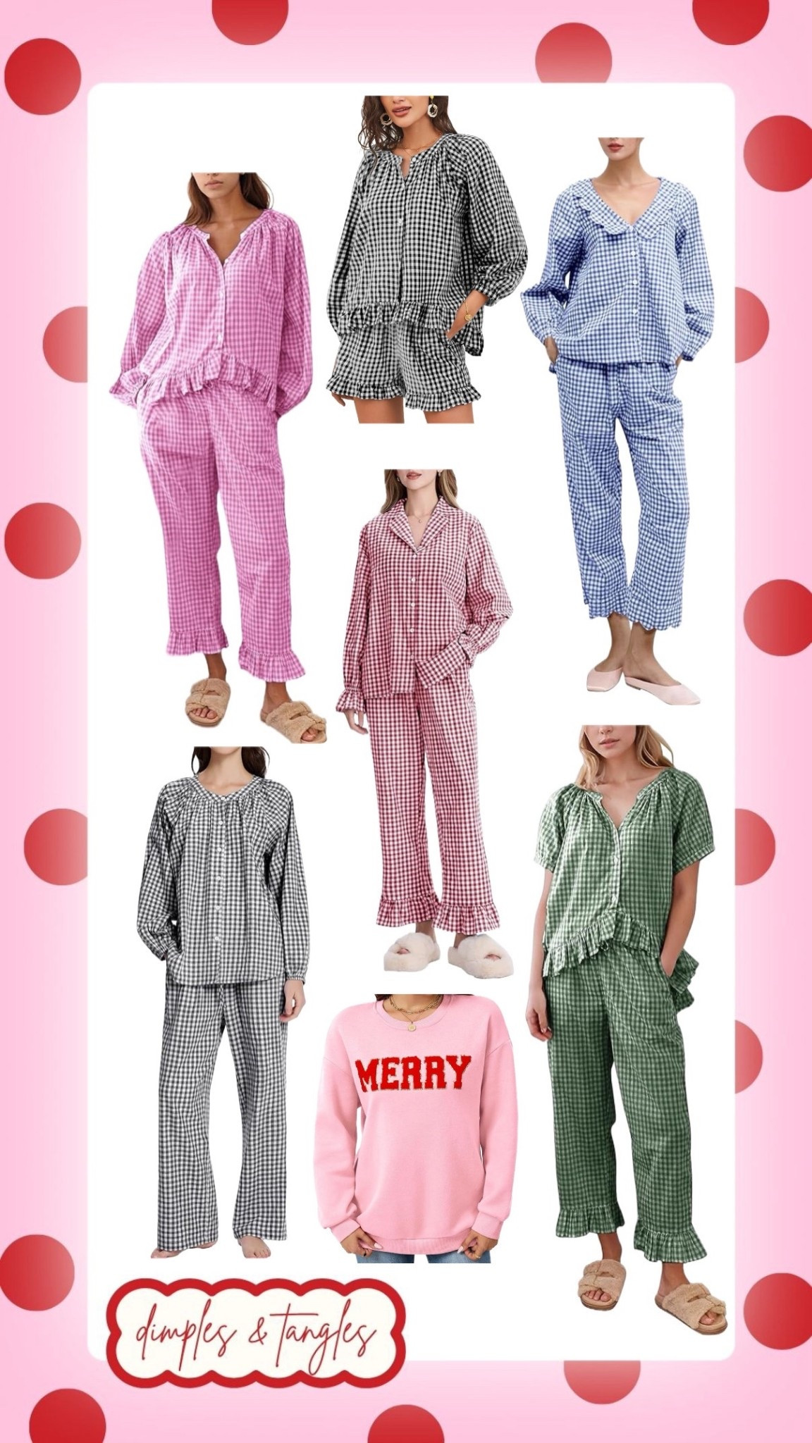 100% cotton gingham pjs

#LTKGiftGuide #LTKmorningroutine #LTKFindsUnder50