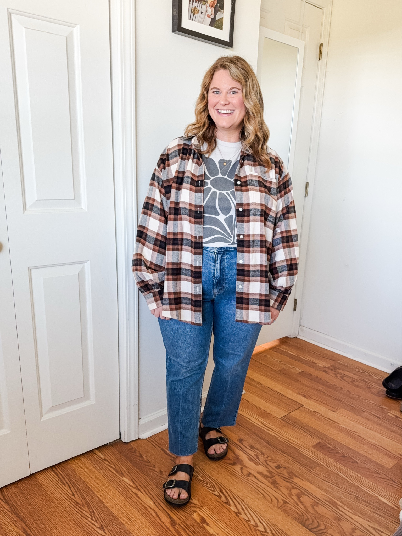 Wearing a medium in my flannel, large in my graphic tee and a 33 short in my jeans

#LTKPetite #LTKMidsize #LTKFallSale
